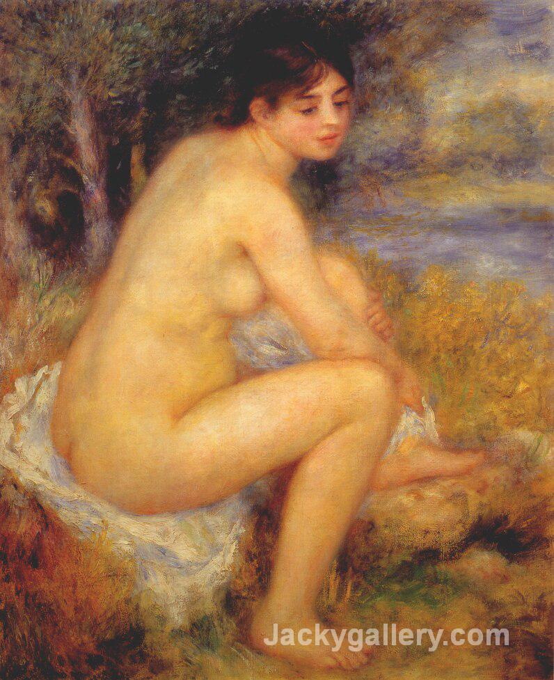 Nude in a landscape by Pierre Auguste Renoir paintings reproduction